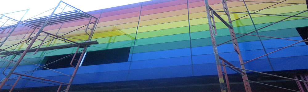 Pemasangan Aluminium Panel Composite (ACP)