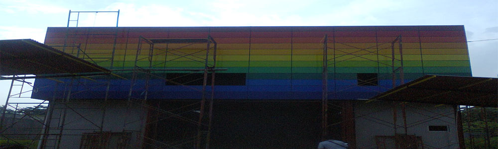 Hasil Akhir Pemasangan Aluminium Panel Composite (ACP)